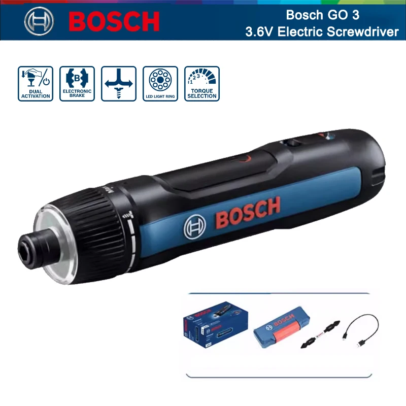 Power Tools Professional - Электрическая отвертка BOSCH Go 3, профессиональная
