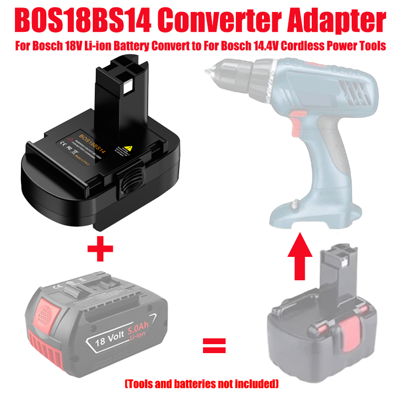 Power Tools Battery Adapter - Адаптер для аккумулятора ALASICKA BOS18BS14 для