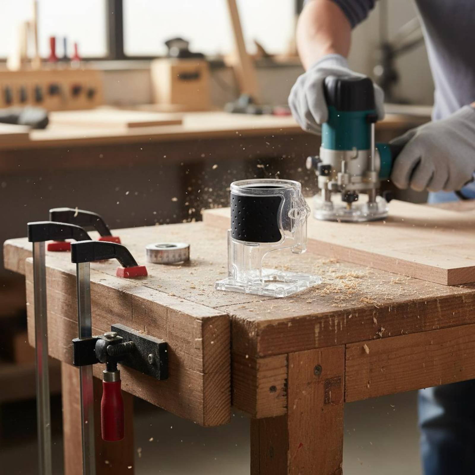Router Trim Base - Балансировочная пластина для фрезерного станка, прозрачная