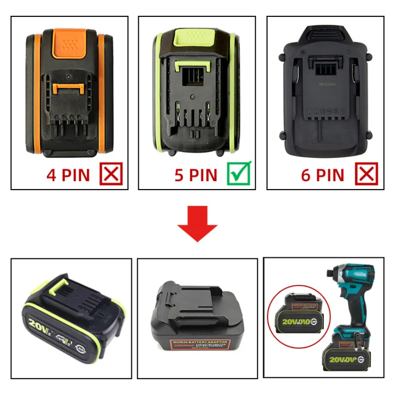 Адаптер-преобразователь для ли – обзор и цена Power Tools Battery Adapter